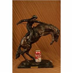 Large Wooly Chaps Bronze Sculpture By Frederic Remington Western Art Old West