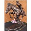 Image 3 : Extra Large Cheyenne Remington Bronze Statue Mustang Horse Sculpture