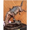 Image 2 : Signed Frederic Remington Large Wicked Pony Bronze Sculpture Statue