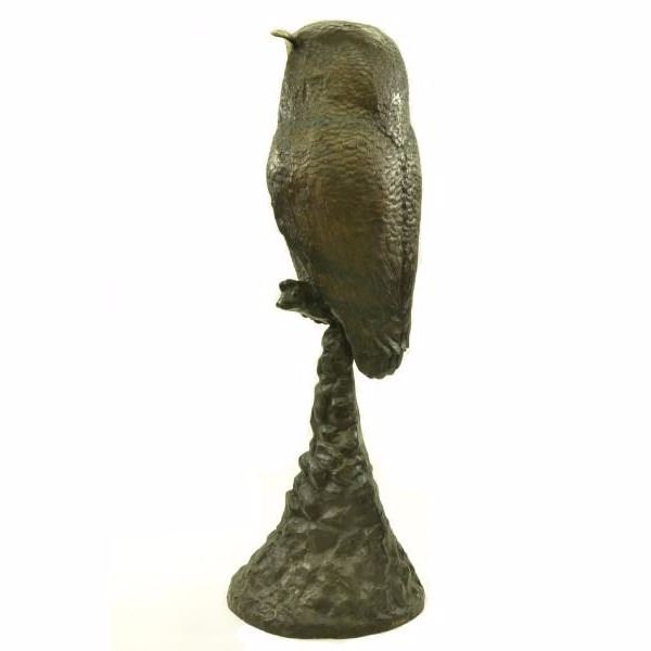 Statue Sculpture Owl Owl Bird Wildlife Art Deco Style Art Nouveau Style Bronze
