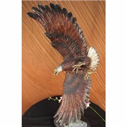 Legends OVER THE RAINBOW Signed 32 Inch Eagle Bronze Sculpture Art Deco