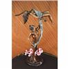 Image 1 : SIGNED COLLETTE POISED DANCER BALLERINA BRONZE SCULPTURE STATUE FIGURE