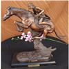 Image 1 : Sculpture/CHEYENNE BY FREDERIC REMINGTON Bronze Marble Base Statue Figurine Deco