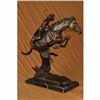Image 2 : Sculpture/CHEYENNE BY FREDERIC REMINGTON Bronze Marble Base Statue Figurine Deco