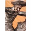 Image 4 : SIGNED REMINGTON FAMOUS WOOLY CHAPS BRONZE SCULPTURE COWBOY HORSE