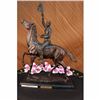 Image 1 : OLD WEST Indians WESTERN ART Bronze FREDERIC REMINGTON SCULPTURE FIGURINE ART