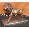 Image 1 : SIGNED MOIGNIEZ KING OF JUNGLE Lion BRONZE SCULPTURE VINTAGE REPRODUCTION ART