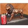 Image 2 : SIGNED MOIGNIEZ KING OF JUNGLE Lion BRONZE SCULPTURE VINTAGE REPRODUCTION ART
