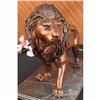 Image 3 : SIGNED MOIGNIEZ KING OF JUNGLE Lion BRONZE SCULPTURE VINTAGE REPRODUCTION ART