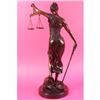 Image 3 : 19 tall Blind Justice Signed Mayer Bronze Sculpture Handcrafted Lost Wax Method