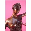 Image 5 : 19 tall Blind Justice Signed Mayer Bronze Sculpture Handcrafted Lost Wax Method
