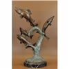 Image 1 : Art Deco Collector Edition Numbered Four Trout Trouts Fish Bronze Sculpture Sale