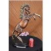 Image 2 : SIGNED MUSCULAR TONED HORSE BRONZE ANIMAL SCULPTURE STATUE FIGURINE ART