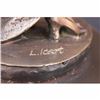 Image 6 : DEPICTING WOMAN OF FASHION  GRACE BRONZE SCULPTURE ART NOUVEAU DECO