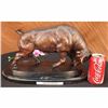 Image 2 : STOCK MARKET BULL BRONZE SCULPTURE SIGNED BY MOIGNIEZ