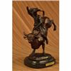 Image 3 : REMINGTON Bronze Marble Statue Rodeo Western Cowboy Horse Rodeo Rider