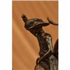 Image 5 : REMINGTON Bronze Marble Statue Rodeo Western Cowboy Horse Rodeo Rider