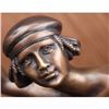Image 2 : Signed Gory Gorgeous Nudist Performer Bronze Marble Sculpture Statue