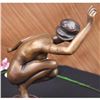 Image 4 : Signed Gory Gorgeous Nudist Performer Bronze Marble Sculpture Statue