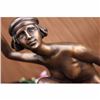 Image 5 : Signed Gory Gorgeous Nudist Performer Bronze Marble Sculpture Statue