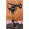 Image 1 : Signed Juliet Erte Striking Pose Dancer Bronze Sculpture Marble Base Satue Decor