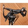 Image 3 : Signed Juliet Erte Striking Pose Dancer Bronze Sculpture Marble Base Satue Decor