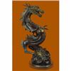 Image 3 : Original Limited Edition Signed Dragon by Thomas Bronze Sculpture Marble Base Statue