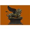 Image 3 : Limited Edition Lion Of Venice Winged Bronze Mythical Sculpture Marble Figure