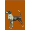 Image 1 : Large Foxhound Multi Color Patina Bronze Sculpture Statue Figurine Figure Decor