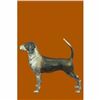 Image 2 : Large Foxhound Multi Color Patina Bronze Sculpture Statue Figurine Figure Decor