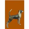 Image 4 : Large Foxhound Multi Color Patina Bronze Sculpture Statue Figurine Figure Decor