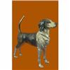 Image 5 : Large Foxhound Multi Color Patina Bronze Sculpture Statue Figurine Figure Decor