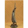 Image 2 : VINTAGE SIGNED EXOTIC DANCER CHIPARUS BRONZE STATUE ART DECO MARBLE SCULPTURE