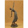 Image 3 : VINTAGE SIGNED EXOTIC DANCER CHIPARUS BRONZE STATUE ART DECO MARBLE SCULPTURE