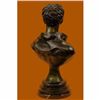 Image 4 : Roman Politician General Mark Anthony Bronze Sculpture Bust Marble Base Figurine