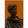 Image 5 : Roman Politician General Mark Anthony Bronze Sculpture Bust Marble Base Figurine