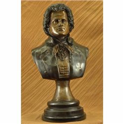 Beethoven Music Piano Room Pianist Composer Bronze Marble Statue Artwork Figure