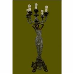 The Sexy Goddess Torchiere Floor Lamp Hand Made Museum Quality Artwork Figurine