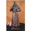 Image 1 : Signed  Numbered Limited Edition Saint Pio Italian Bronze Marble Sculpture