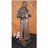 Image 3 : Signed  Numbered Limited Edition Saint Pio Italian Bronze Marble Sculpture