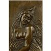 Image 2 : Fine Rare French Bronze Statue Bas Relief Sculpture Figure Figurine Art Nouvea
