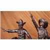 Image 2 : FREDERIC REMINGTON FOUR COWBOY W/ GUN OLD WEST BRONZE SCULPTURE EXTRA
