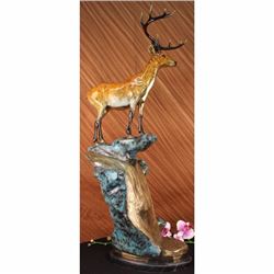 SIGNED ORIGINAL 2/100 FROG ON VACATION BRONZE STATUE NR