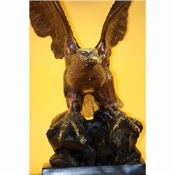 ORIGINAL LIMITED EDITION 2/100 EAGLE ROCK BRONZE STATUE