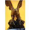 Image 1 : ORIGINAL LIMITED EDITION 2/100 EAGLE ROCK BRONZE STATUE