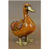 Image 2 : Art Deco Duck Bronze Sculpture Multi Color Patina Figurine Figure Statue Hotcast