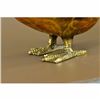 Image 3 : Art Deco Duck Bronze Sculpture Multi Color Patina Figurine Figure Statue Hotcast