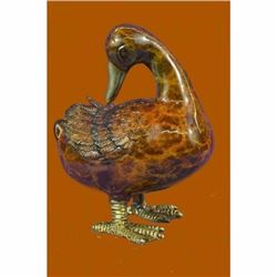 Mogniez French Vienna Brass Standing DUCK Cold Painted Bird Bergman Bronze Sale