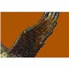 Image 5 : Multi Color Patina Extra Large American Eagle Bronze Sculpture Marble Base SALE