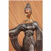 Image 3 : 19 Tall High Fashion Model Designer Home Decor Bronze Sculpture Statue Figurine